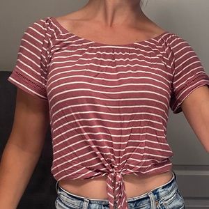 Cute summer crop top with tie detail